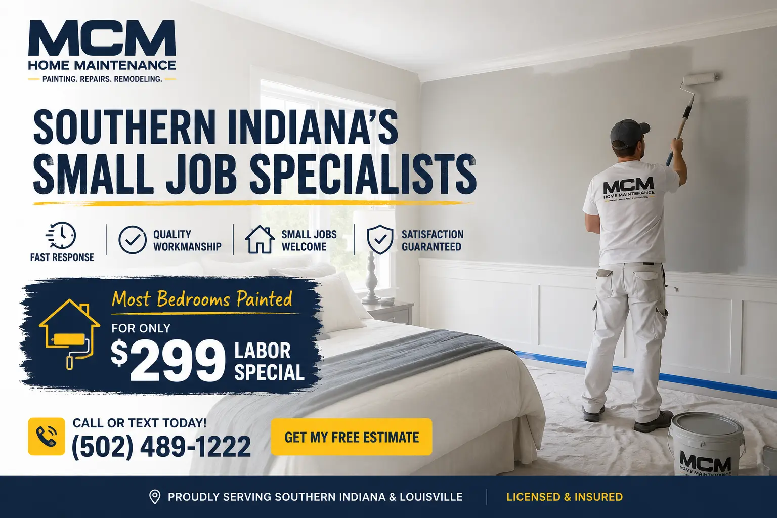 MCM painting and home repair service in Jeffersonville, Indiana